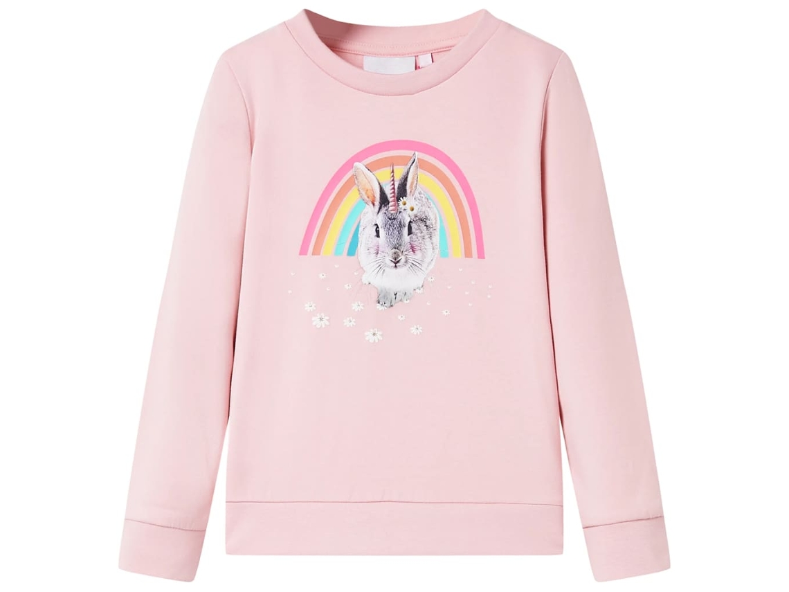 Sweatshirt Para Criança Cor Rosa-claro 92