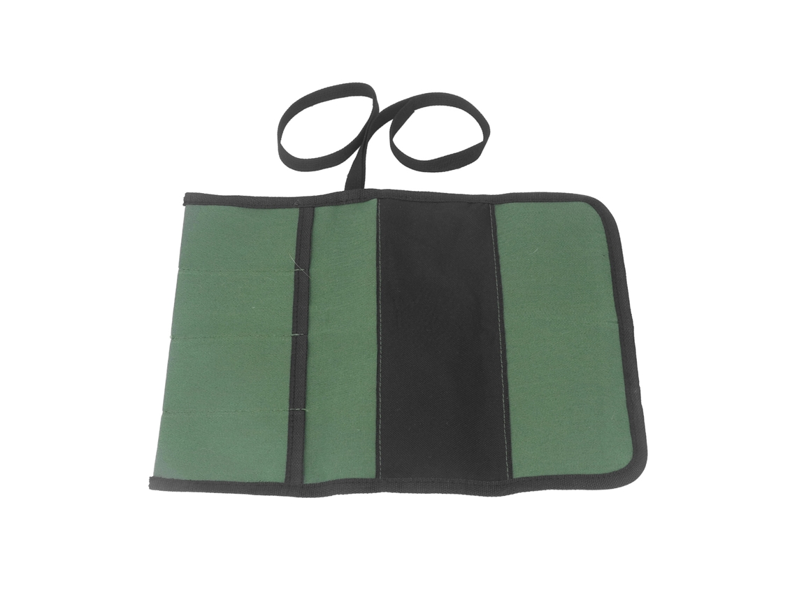 Mochila dobrável para facas de chef com 4 bolsos, lona resistente, porta-talheres para uso doméstico.