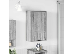 Vidaxl Armário De Banheiro Cinza Sonoma 39 X 23,5 X 65 Cm