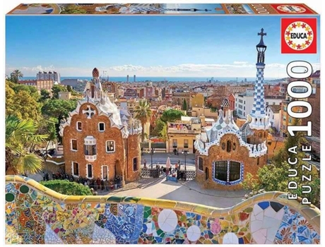 Puzzle Vista Barcelona Do Park Guell 1000 Peças