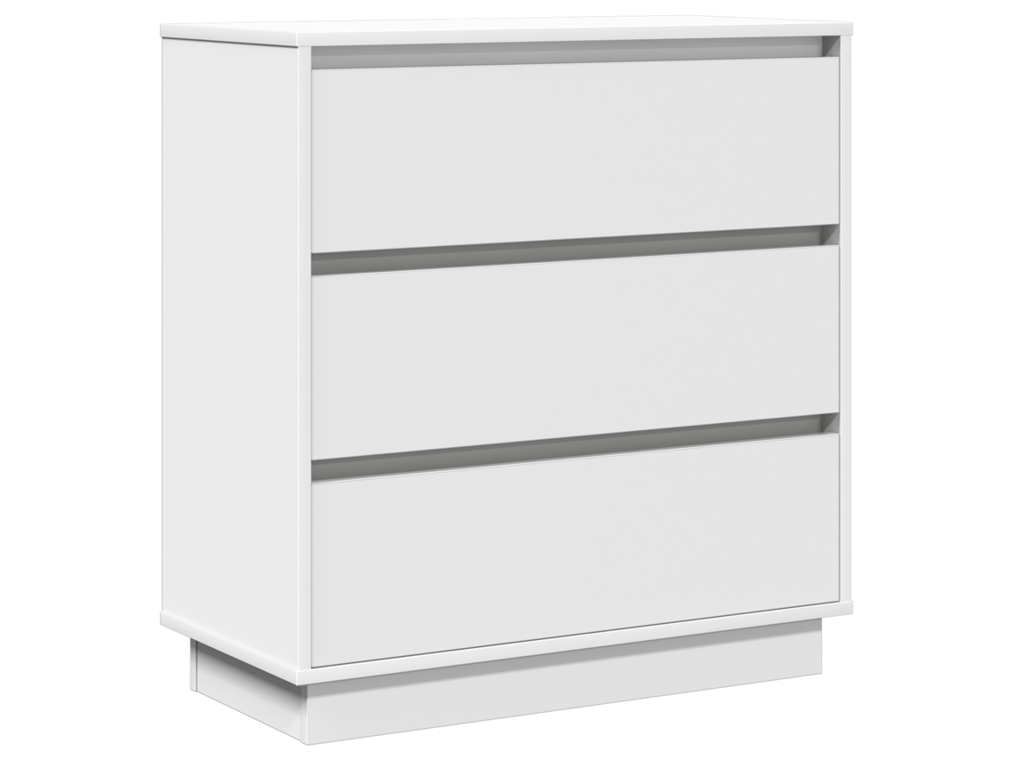 Conjunto 1 Armário De Cabeceira Vidaxl Branco Derivados De Madeira (71 X 34,5 X 75 Cm)