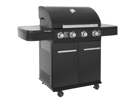 COOK'IN GARDEN Barbecue a Gás Fyra com Termómetro 4 Queimadores