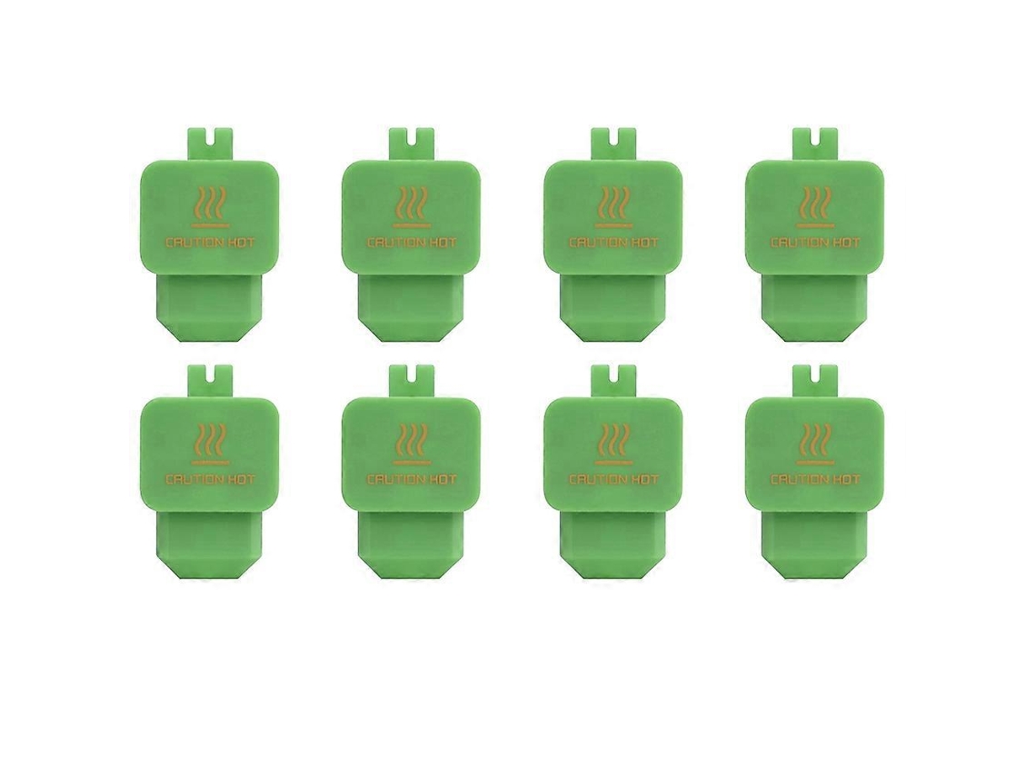 Kit com 8 meias de silicone verdes para BAMBOO LAB H2d, bloco de aquecimento