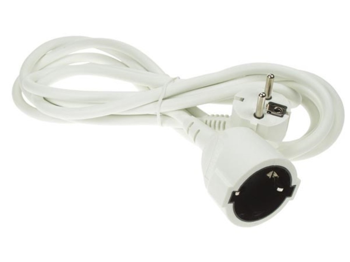 Cabo de Extensão 5 M Branco 3G1.5 Schuko VELLEMAN