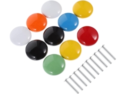 Conjunto De 10 Puxadores Cerâmica Estilo Retrô Para Armários, Fáceis De Instalar, Para Portas, Gavetas, Cômodas E Guarda