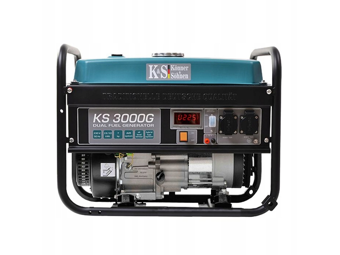 Gerador híbrido 2.6kw 230v Ks 3000 G Könner Söhnen (gasolina/lpg)