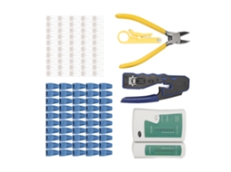 Kit De Teste De Cabos De Rede Laxiscreed Com Crimpa Rj45 E Desencapador De Fios