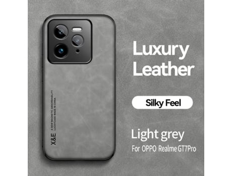 Keysion Capa De Couro Pu Retro De Luxo Para Realme Gt 7 Pro Silicone Maciopc À Prova De Choque Capa Traseira Para Telefone Para Oppo Realme Gt 7 Pro