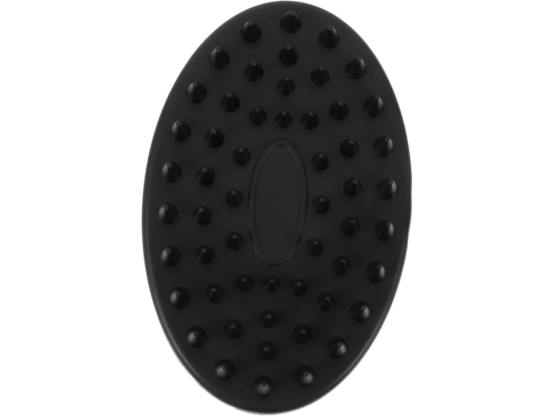 Escova De Banho Dupla Face Eringogo Em Silicone Preto Para Massagem Corporal E Capilar, Ideal Para Uso Em Casa E Viagens