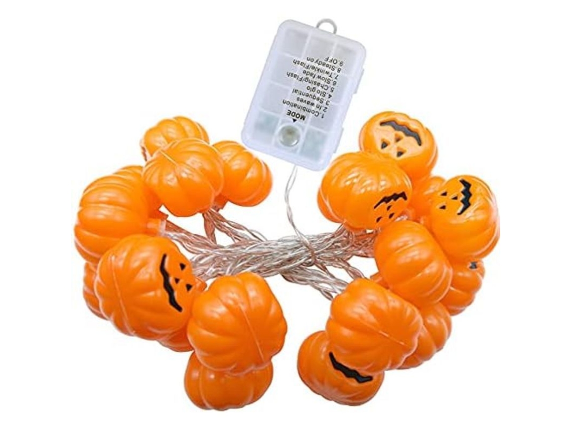 Lanternas LED Pequenas para Halloween, 2,5m 20 Luzes | S/MARCA