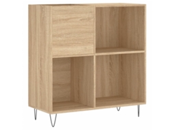Record Cabinet, Record Cabinets Vidaxl Marrom Madeira Processada (n/a)