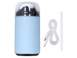 Umidificador com luz noturna 300ml USB portátil mini spray para carro escritório 5V azul 2 em 1 S/MARCA
