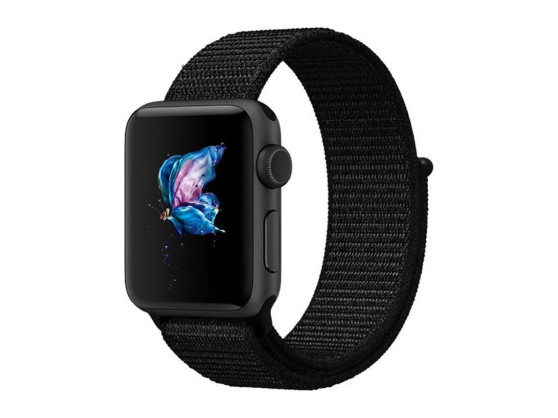 Bracelete Pulseira Sport Band para Apple Watch Series 8 45Mm Preto