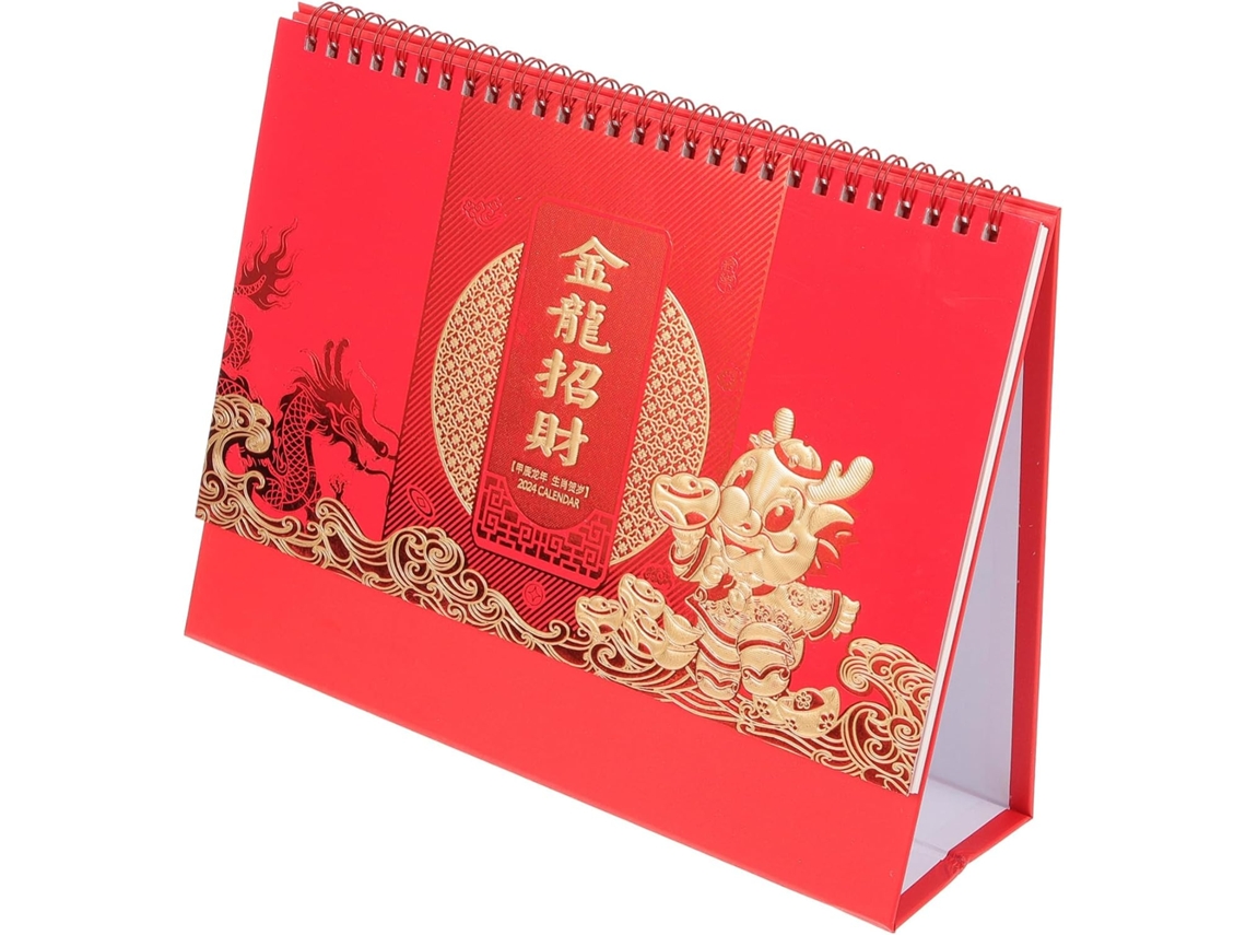 Calendário De Mesa Pequeno, Para Em Estilo Chinês