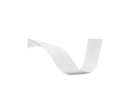 Fita de Velcro Compacta Branca Feminina 20Mm X 25M