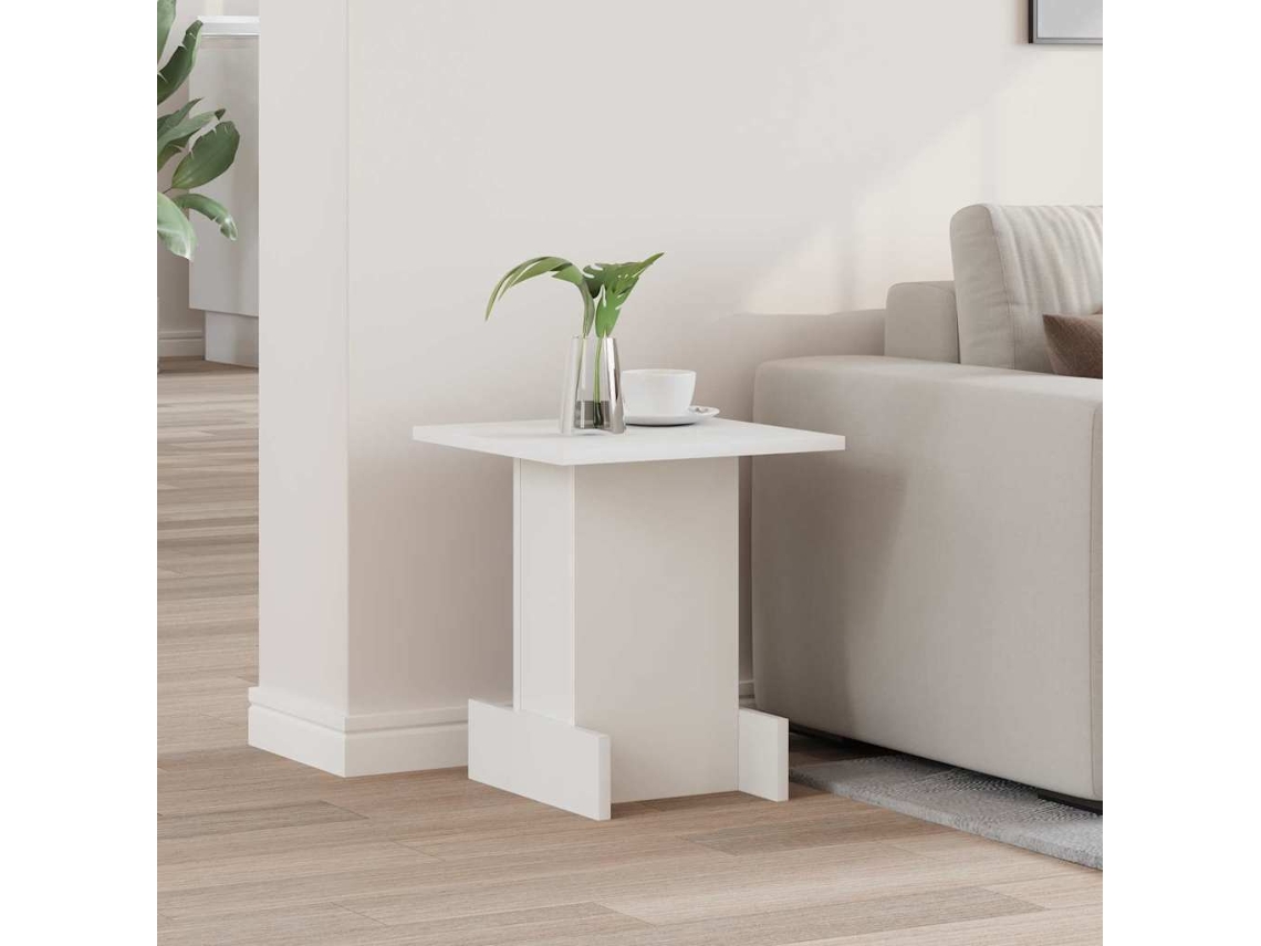 Vidaxl Mesa De Apoio Branco 35,5 X 35 X 40 Cm Madeira Processada