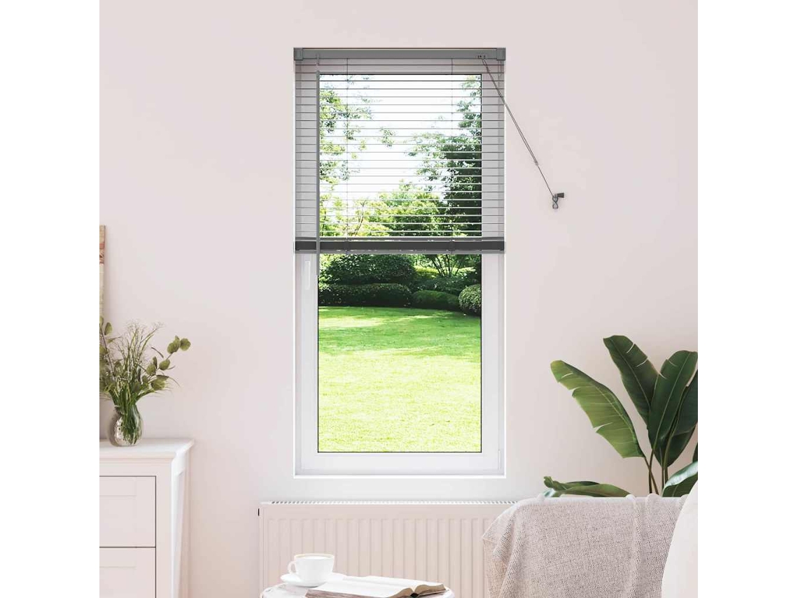 Vidaxl Persianas Venecianas Cinzento-escuro 130 X 55 Cm Alumínio