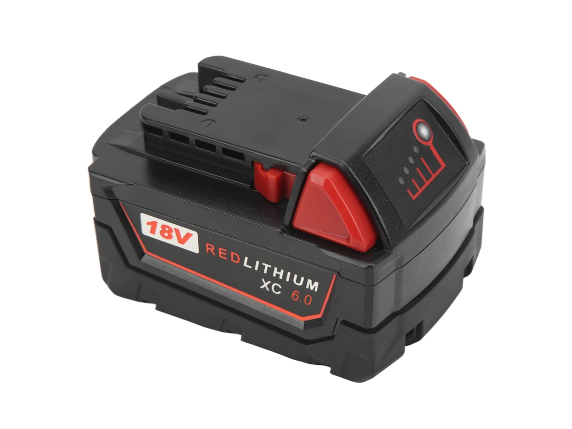 Bateria de íon de lítio de 18 V de substituição com indicador de energia para acessórios de ferramentas elétricas Semi Fio M18