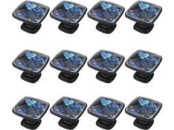 Puxadores Quadrados Para Armários De Cozinha, Puxadores Para Gavetas De Cômoda, 12 Peças, Rosa Azul, Puxadores Para