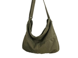 Bolsa De Ombro Harajuku Feminina, Estilo Mensageiro, Ideal Para Estudantes E Compras. Bolsa Grande, Transversal E De Mão, Na Cor Verde.