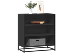 Vidaxl Aparador 68x35x76 Cm Derivados De Madeira/metal Preto