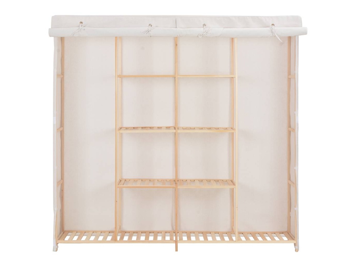 Roupeiro 173x40x170 Cm Tecido Branco MAISON EXCLUSIVE