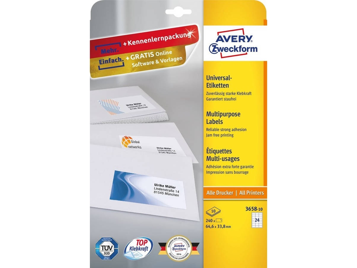 Etiquetas AVERY 8765202