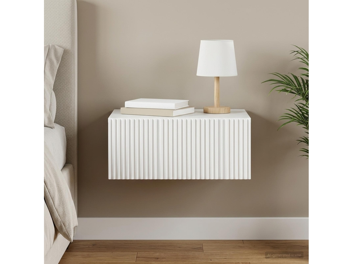 Vidaxl Gabinete De Canto Montado Na Parede Branco 49 X 34,5 X 20 Cm