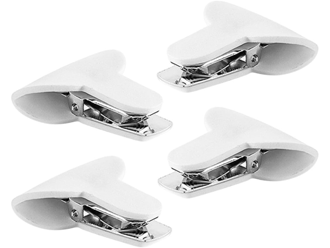 Conjunto de 4 Prendedores Acolchoados para Edredons, Feitos Metal e Espuma, com Sistema Fixação CHABERLU