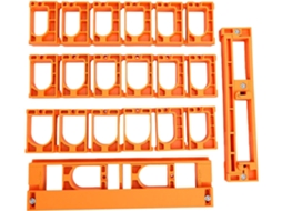 Kit De Instalação Dobradiças Ocultas Jiawu, Ajustável Com Fresa Para Portas De Armário, 20 Gabaritos, Design Robusto Em