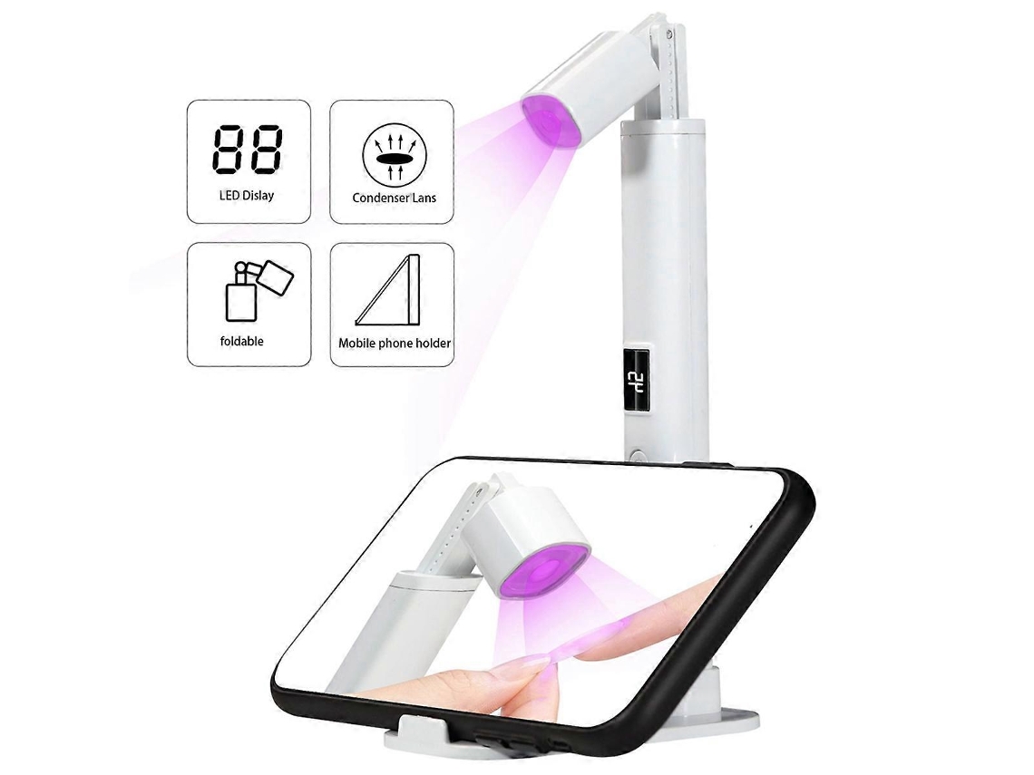 Mini Lâmpada De Led Uv Para Unhas, Secador De Unhas Portátil, Secador De Unhas Profissional Ultravioleta