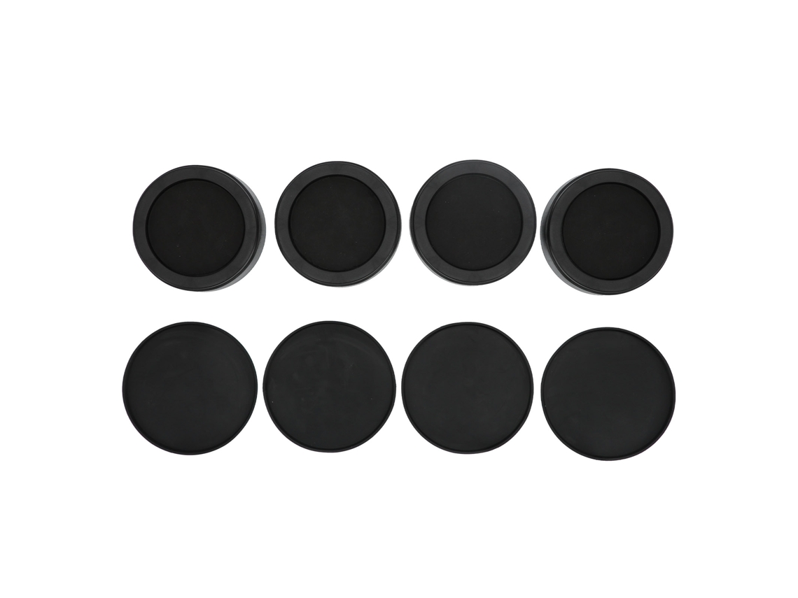 4pcs Tapetes De Pé Móvel Redondo Antiaderente Protector Piso