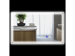 Espelho Retangular de Banheiro com Led,100x60cm,horizontal Ou Vertical,iluminado,para Parede BTFORUS