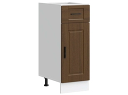Kitchen Base Cabinet, Kitchen Base Cabinets Vidaxl Marrom Madeira Processada (n/a)