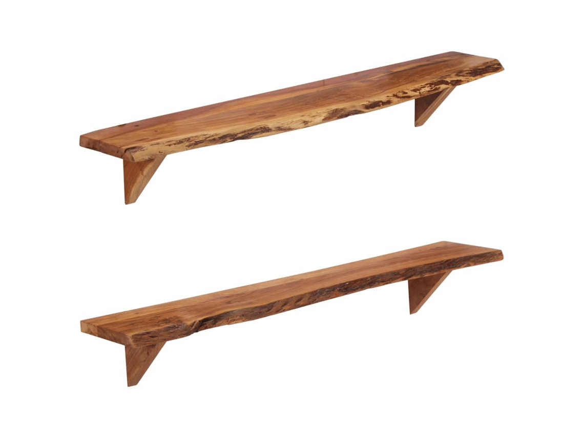 Wall Shelf, Wall Shelves Vidaxl Marrom Madeira (110 X 20 X 18 Cm)