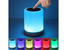 Alto Falante Bluetooth Com Luz Noturna, Alto Falantes Bluetooth Portáteis Sem Fio, Controle De Toque Para Mesa De Cabeceira Olysi Shop