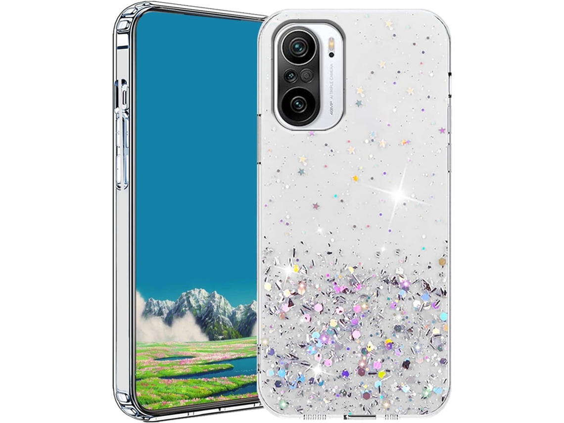 Capa Protetora Branca para Xiaomi Xiaomi Poco F3 HONGWE. Textura Macia Anti-Choque Transparente