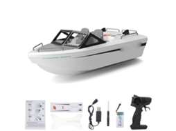Barco De Controle Remoto 2.4ghz Com Motor Sem Escova Para Piscinas E Lagos Brinquedo Infantil
