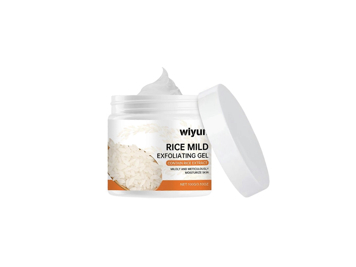 Gel Esfoliante De Arroz Que Limpa Suavemente A Pele Do Rosto E Do Corpo. Gel De Limpeza Hidratante E Refrescante.