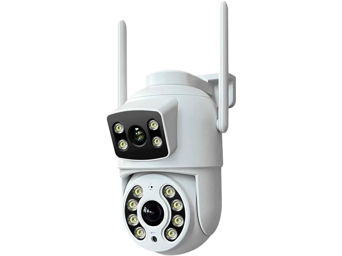 Câmera Externa Hd Sem Fio com Panorâmica e Inclinação de 6mp com Tela Dupla e Ia Automática, com Função Automática de Panorâmica e Inclinação. SFUSHOS