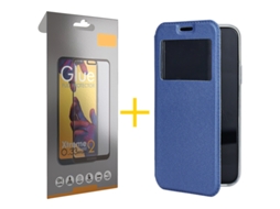 Pack 1 X Película de Vidro Temperado Full Capa GANDY Samsung Galaxy S23 Fe GANDY Flip Cover Azul GANDY