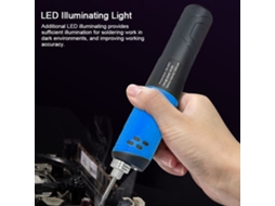 Laxiscreed Ferro De Soldar Portátil Com Controle De Temperatura 200-450°c E Luz Led
