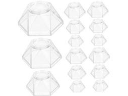 Vicasky Conjunto De 15-suportes Expositores Para Bolas Cristal Em Acrílico Exibir Esferas, Orbes E Globos De Vidro Para