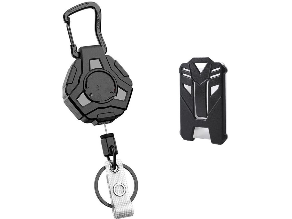 Porta-cartões Ioiô Extraível Para Cartão De Acesso, Cartão De Identificação Black