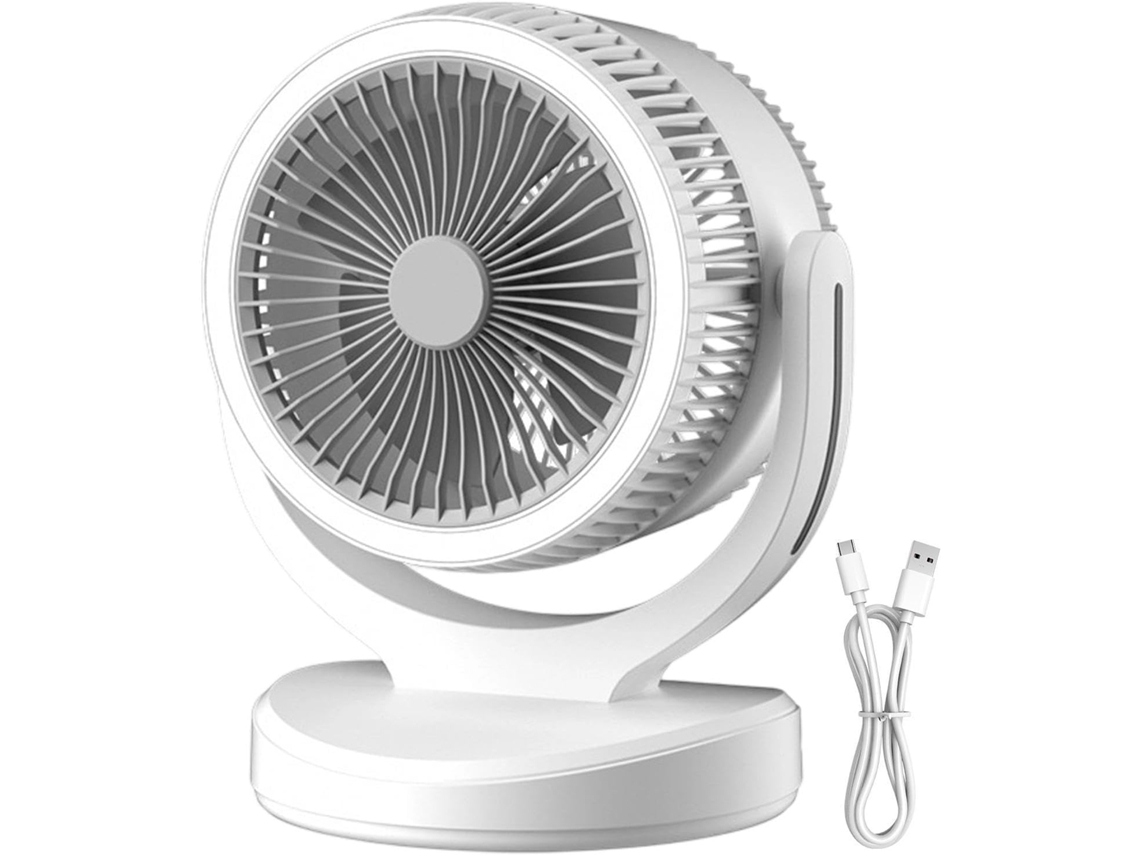 Ventilador De Mesa Dobrável E Silencioso Com 5 Velocidades,