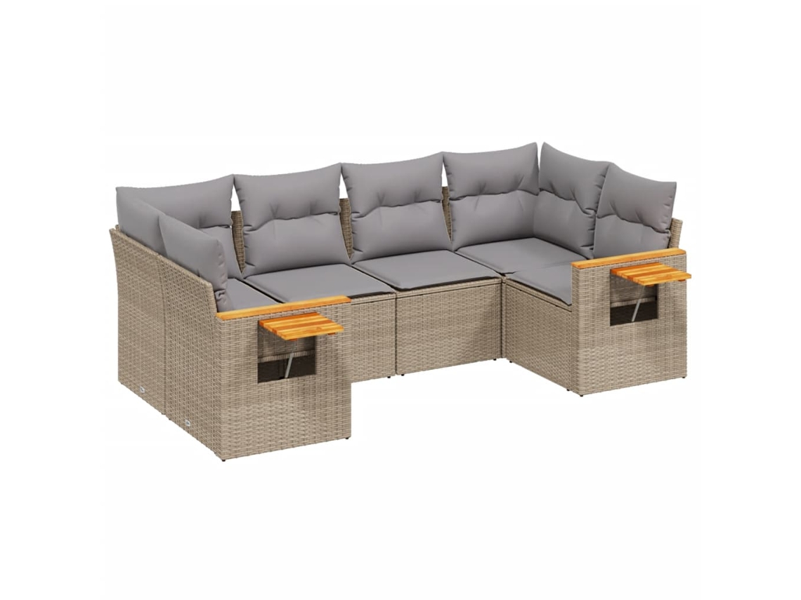 Garden Sofa Set, Garden Sofa Sets Vidaxl Bege Rattan / Vime (n/a)