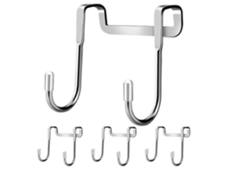 4 Peças Sobre O Gancho Da Porta Ganchos Duplos Para Toalhas De Banho Organizador Cabide Acessórios De Rack Aquaforge