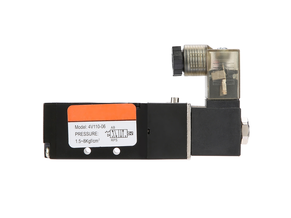 Válvula De Ar Eletromagnética Laxiscreed G1/8" De Duas Posições E Cinco Vias