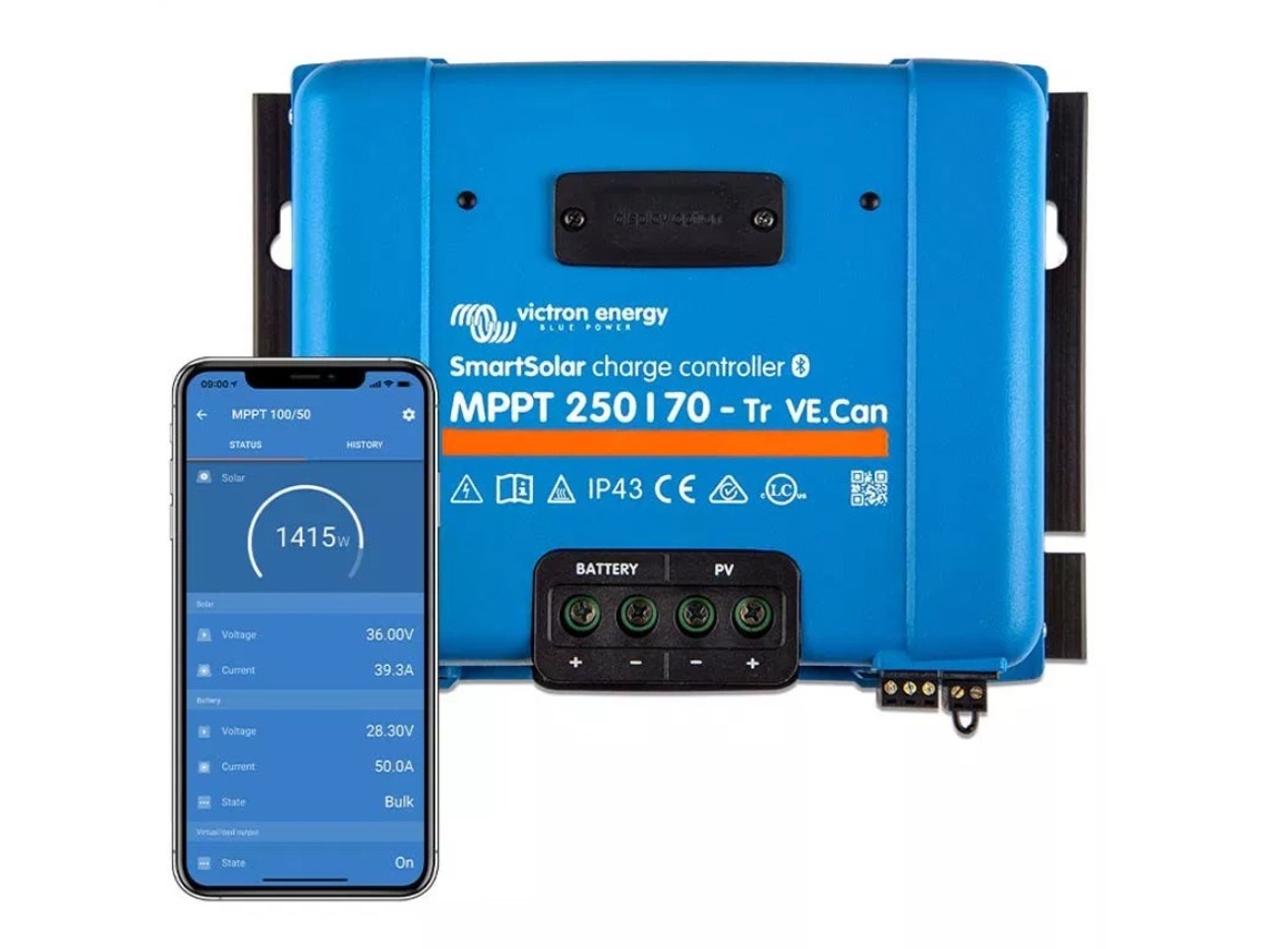 Controlador de carga Bluetooth Smartsolar 250/70 Tr Can Victron Energy
