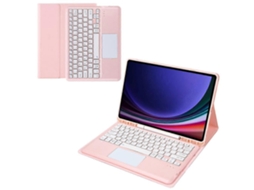Teclado Bluetooth Com Touchpad, Suporte Para Caneta E Capa Para Tablet Samsung Galaxy Tab S10 / S9 Fe(plus)/ S9(plus) 12 (plus)